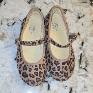 GAP Brown Leopard Mary Jane Shoes
